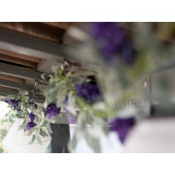 EUROPALMS Flowering Garland, artificial, violet, 180cm